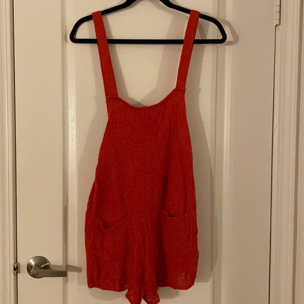 Free people red romper